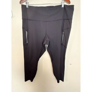 Athleta Women’s Rainier Tights Black 2X  Athleisure Gym Sporty Workout Athletic